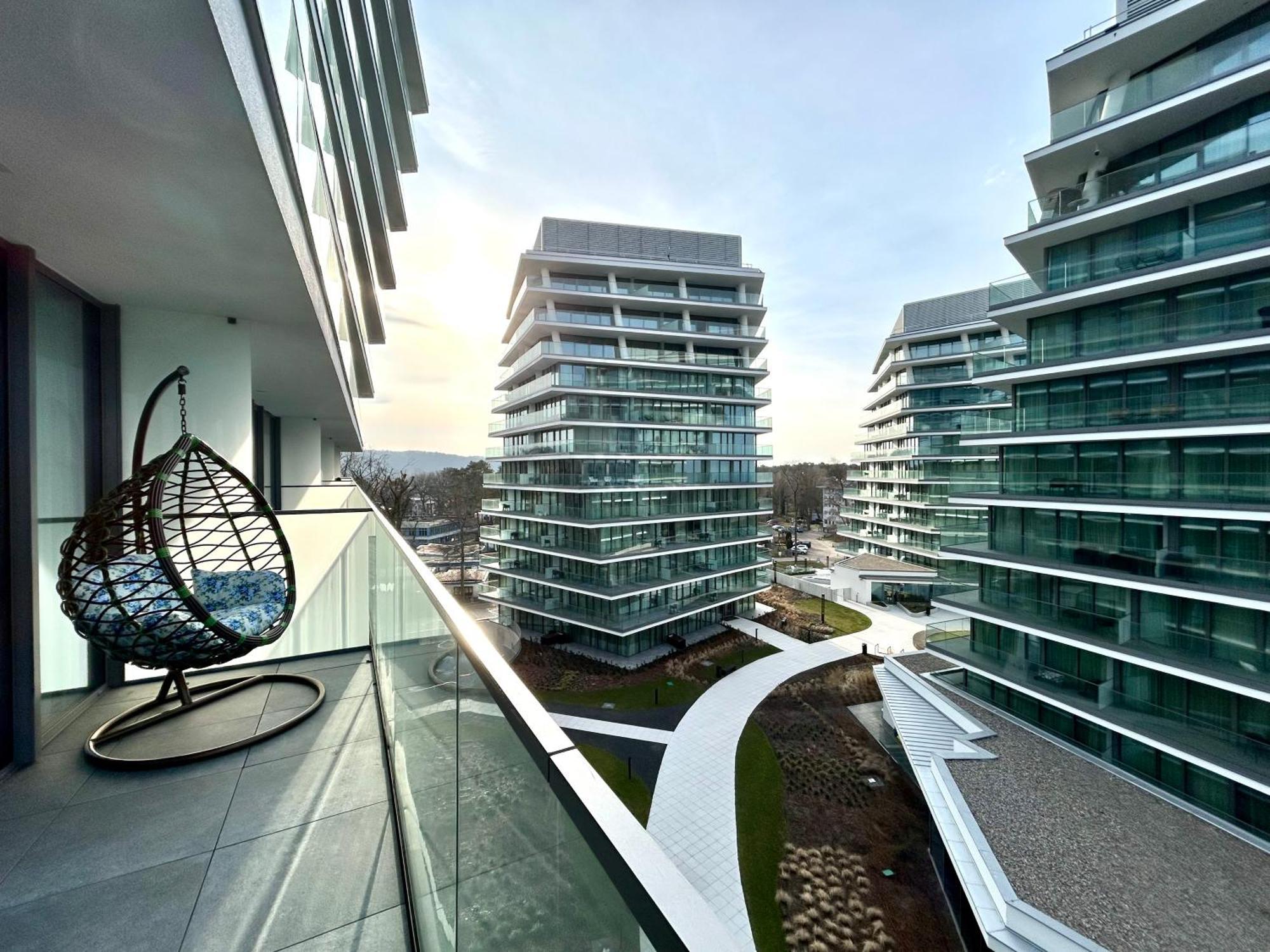 Wave - Aurum II Apartment - Front Sea View Miedzyzdroje Bagian luar foto